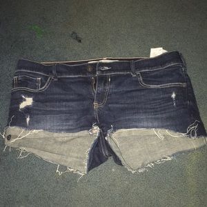 Ripped Jean Shorts